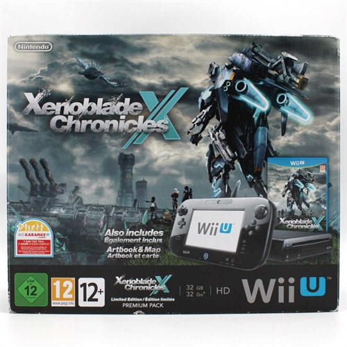 Nintendo Wii U - Xenoblade Chronicles Limited Edition - Konsol - Sort 32GB - SNR FEH113105579JEH106870934 (B Grade) (Genbrug)